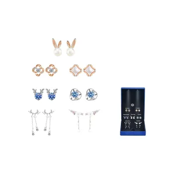 GAGA 925 Silver Needles Stud Earrings Women's