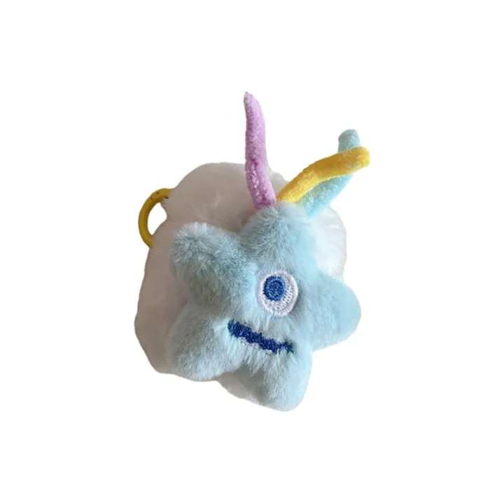 Kona Chun Compatibility  AirPods 3/1/2/Pro 2 TPU Fully Enclosed Cartoon Fun Monster Plush Anti Drop Bag Headphone Cases-8