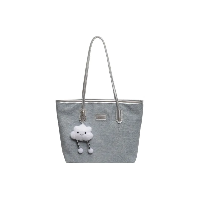 HCXK PU Shoulder Bag Women's Dark Tea/Brown/Silver/Blue & Brown-4