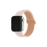 Apple Silicone Magnetic Ring Clasp, Pink & Gray Color