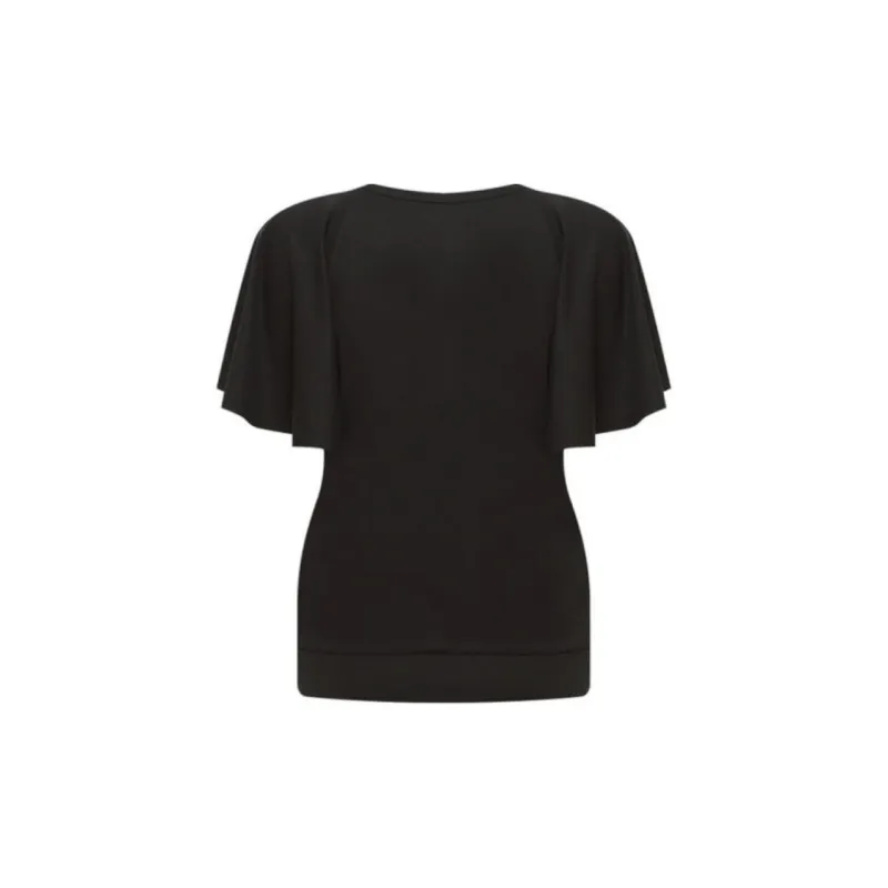 DVF Diane Von Furstenberg T-Shirt Women's Black-1