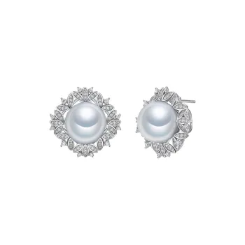 ME LUXE Saltwater Pearl Stud Earrings Women's