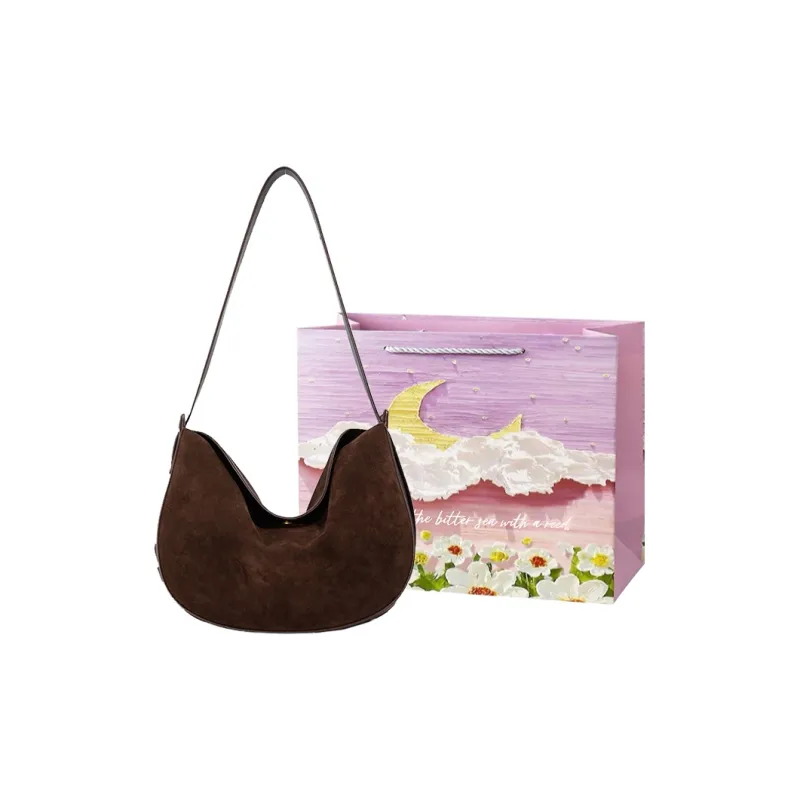 Bansusu PU Crossbody Bag, Shoulder Bag Women's Mocha/Milk Coffee/Ancora Red-4