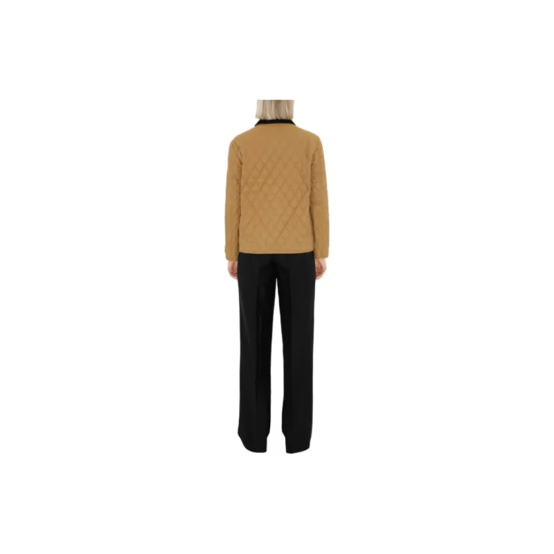 Burberry Diamond Quilted Button Up Jacket-4