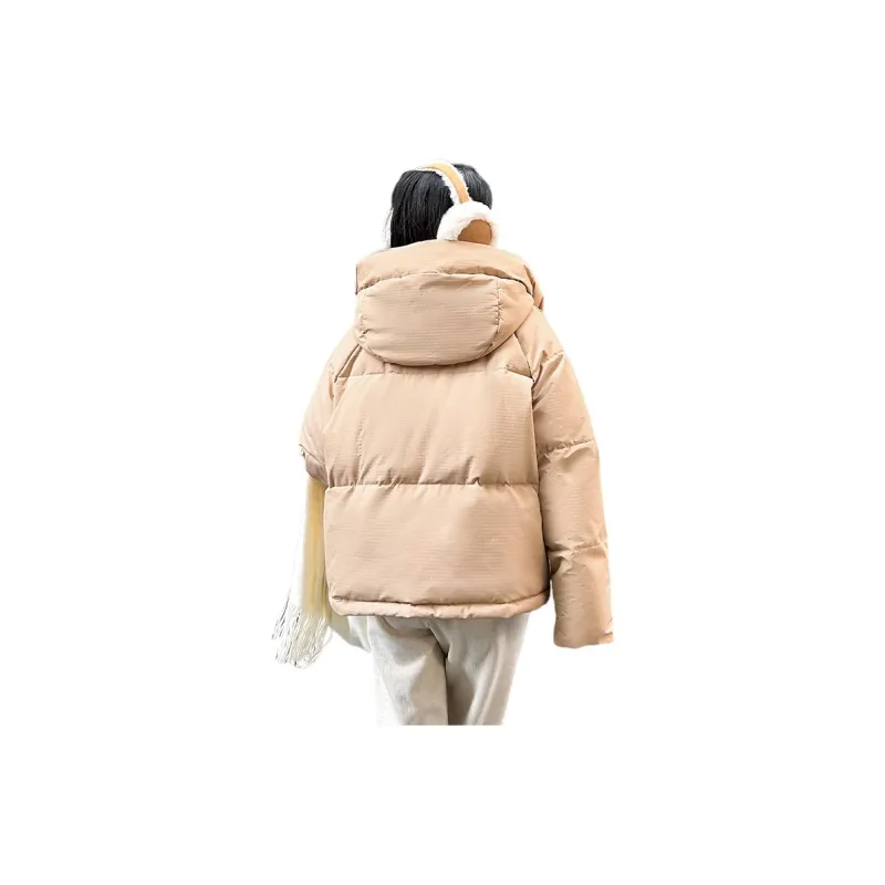Flowers In Water Puffer Jacket Women's-0