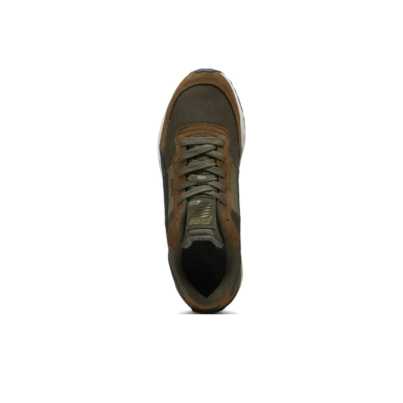 PUMA Road Rider Anti Slip Wear Resistant Low Top Casual Running Shoes Unisex Tan-3
