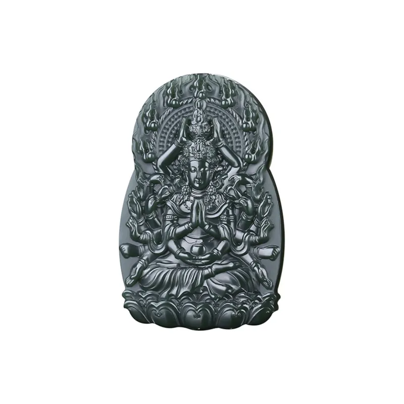 Run Ding Hetian Jade Necklaces Green Jade Men-3