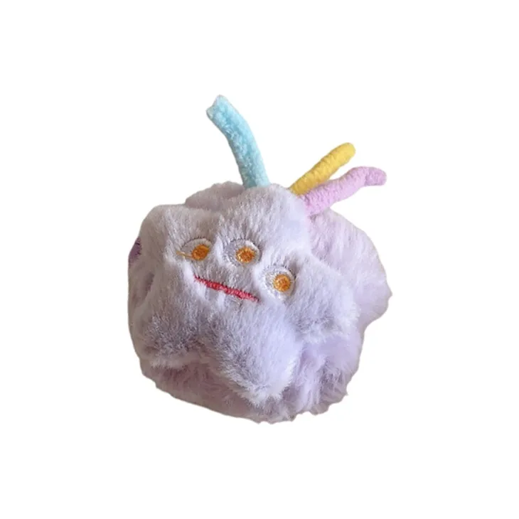 Kona Chun Compatibility  AirPods 3/1/2/Pro 2 TPU Fully Enclosed Cartoon Fun Monster Plush Anti Drop Bag Headphone Cases-2