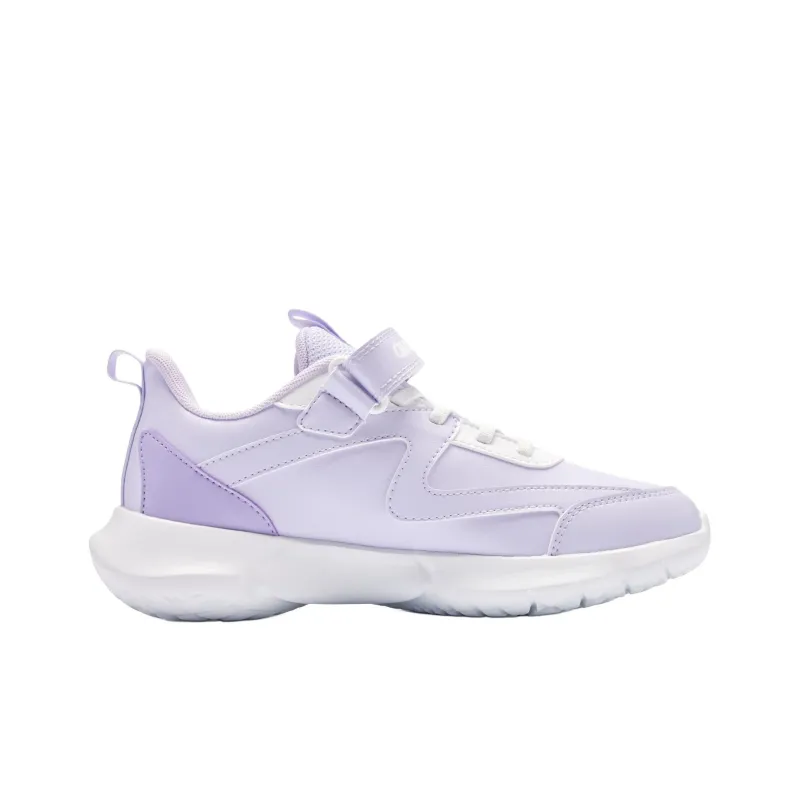 QIAODAN Slip Resistant Cushioning Low Top Kids' Running Shoes Purple Teenagers-1