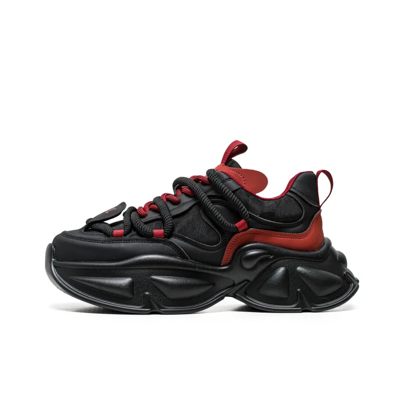 Grumpy Ram Height Increasing Wear-Resistant Low-Top Chunky Sneakers Men's-0