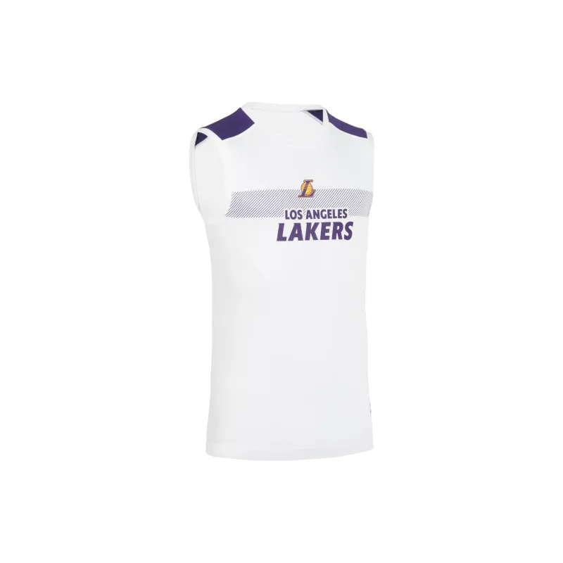 DECATHLON x NBA Los Angeles Lakers Basketball Jerseys Men's Snow/Midnight Purple-2