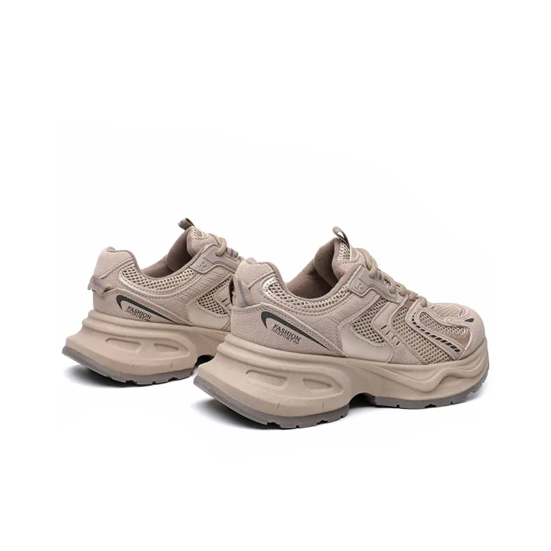 ABIDJAN Breathable Lightweight Low Top Chunky Sneakers Women's-28