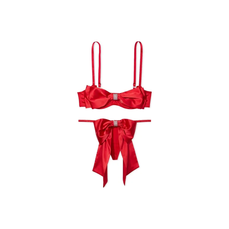 Victoria's Secret Underwear Set Women's Red-0