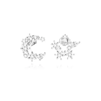 UX S925 Silver Stud Earrings Women's