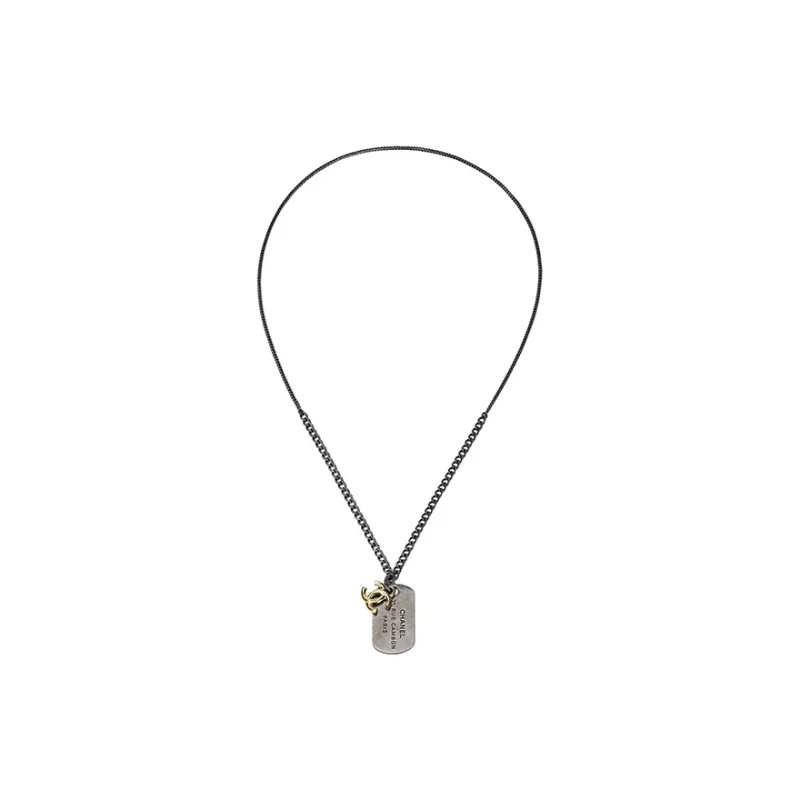 CHANEL Necklaces Unisex Gold-1