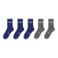 [Thermal Terry, Heat-Retaining Lock Temperature]Navy Blue 3 Pack+Dark Gray 2 Pack