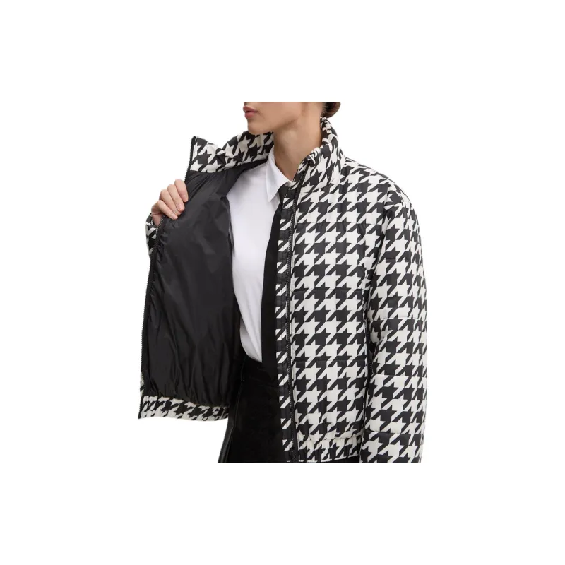 HUGO BOSS Houndstooth-print Water-repellent Puffer Jacket-5