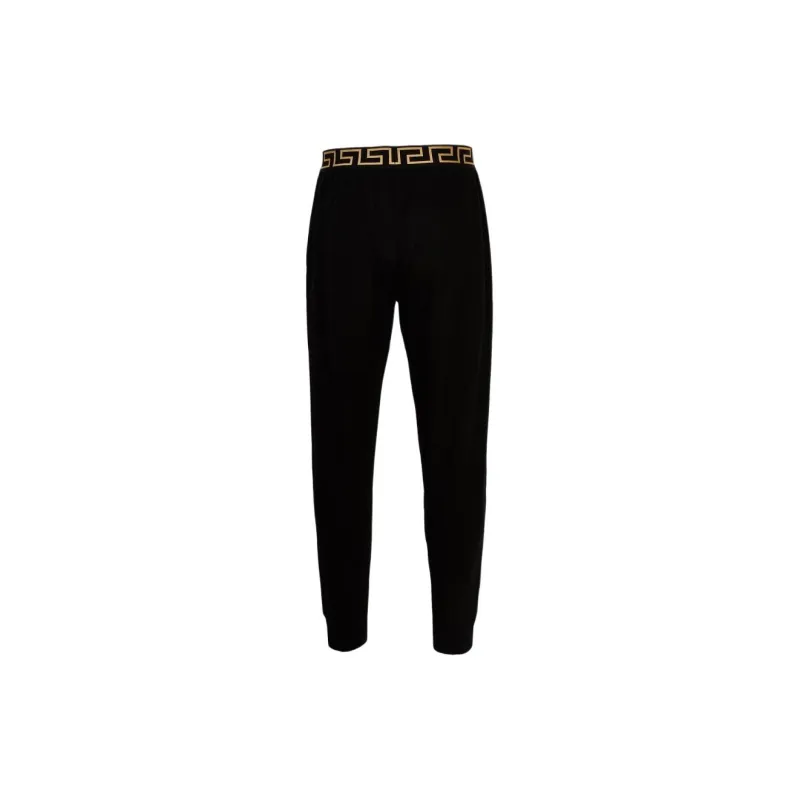 VERSACE Knitted Sports Pants Men's Black-1