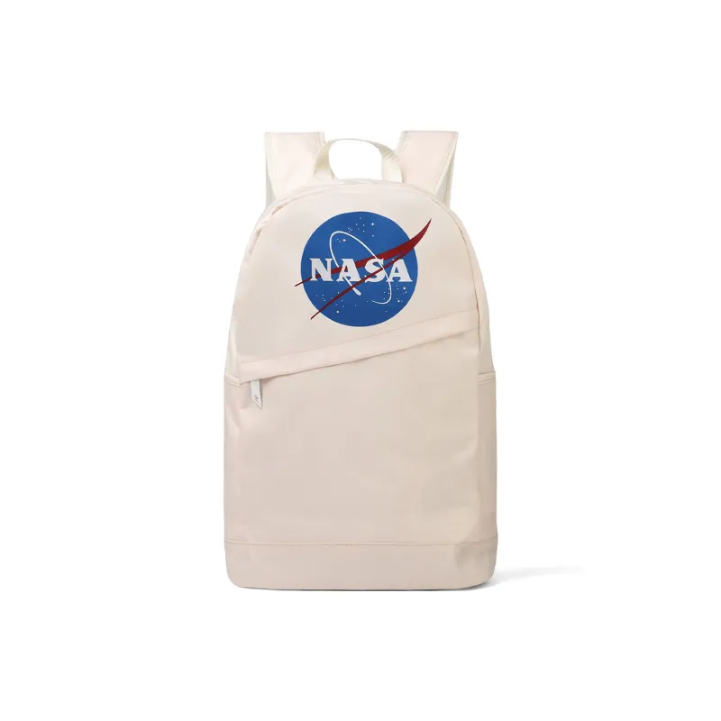 TURN UP X NASA Collaboration Nylon Computer Backpack Regular Unisex Ecru-53