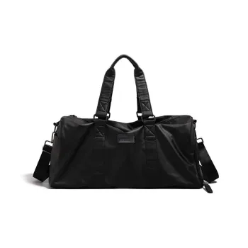 ROSEROOEN PU Travel Bag Regular Unisex Black