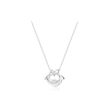 Love Link 925 Sterling Silver Necklaces Unisex