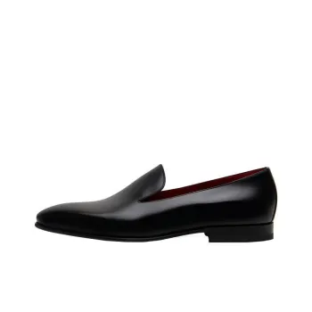 MANOLO BLAHNIK Djan Loafers 1cm Men's Black Red