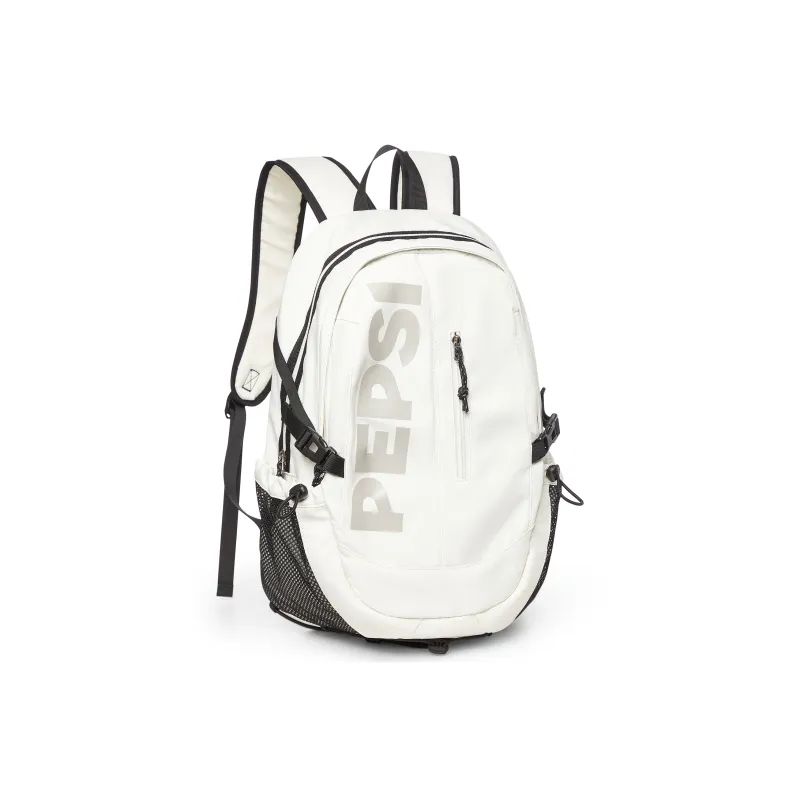 Pepsi Water-Repellent Fabric Backpack Regular Unisex Black/White-8