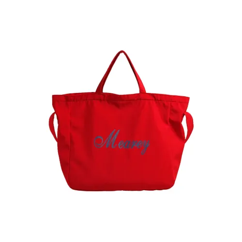 Morellybear Twill Canvas Canvas Bag Handbag Crossbody Bag Regular Women's Red/Black/Ecru