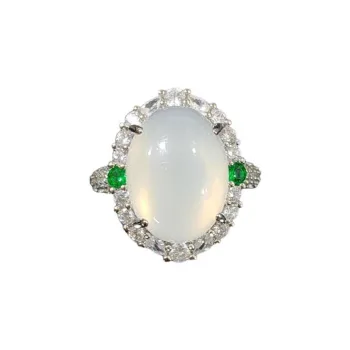 Gifts Chalcedony Jade Rings Unisex