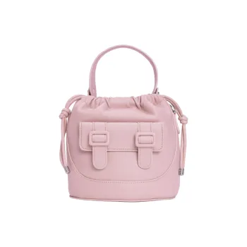 MERIMIES Artificial Leather Bucket Bags Handbags Regular Women's Cinnamon Pink