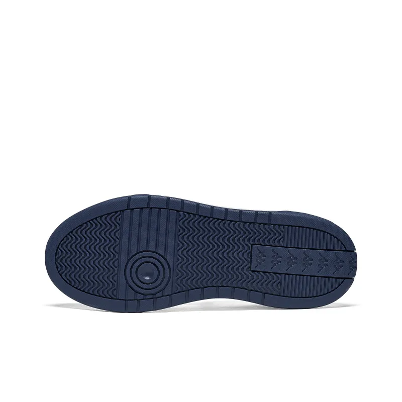 Kappa Back to Back Slip Resistant Low Top Skateboard Shoes Unisex White Blue-5