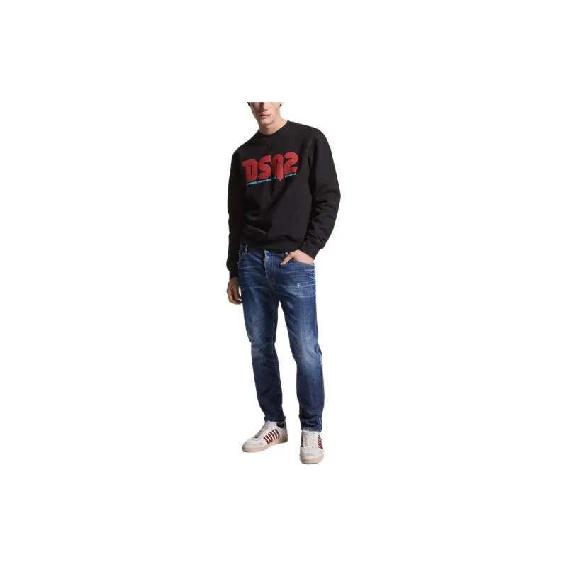DSQUARED 2 Dark Basic Wash Skater Jeans-2