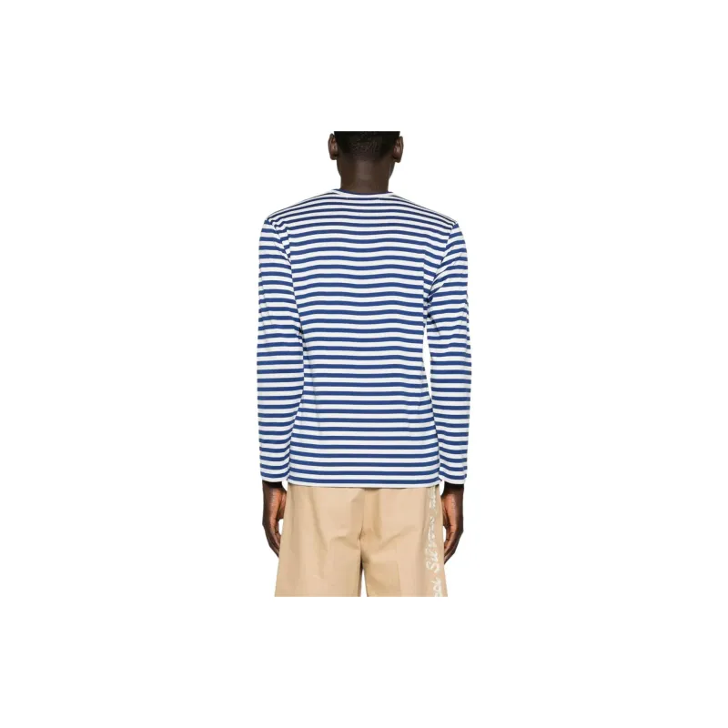 CDG Play T Shirt Unisex Marine Blue-4