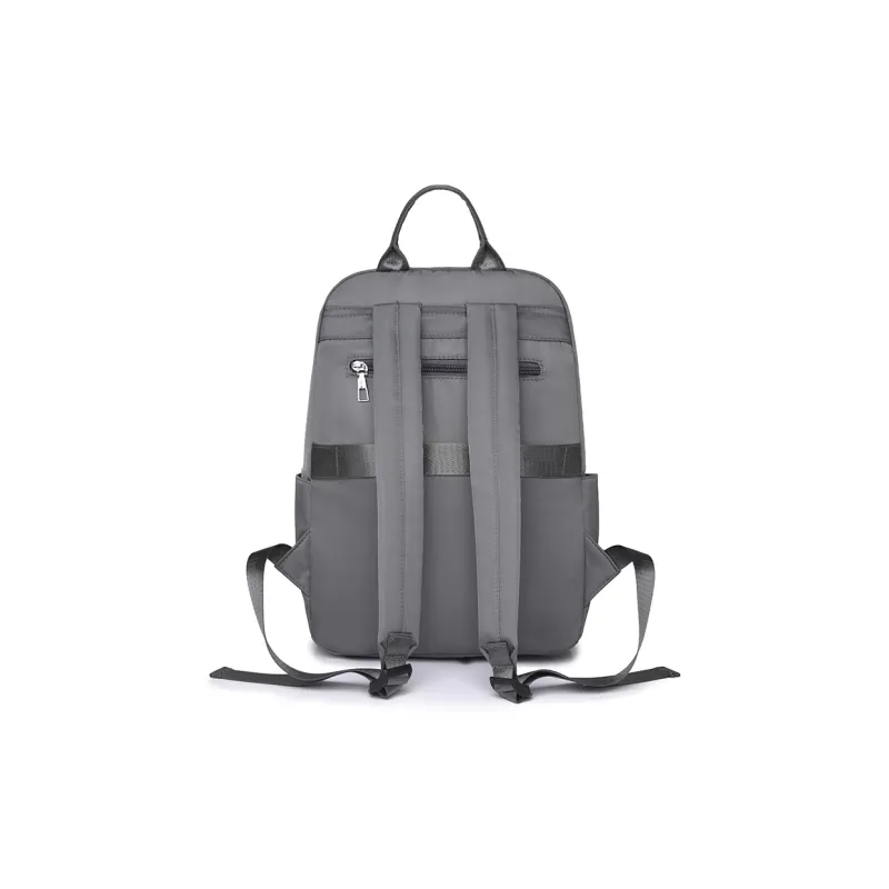 SUN ERATH&U Nylon Backpack Women's White/Dark Gray/Black-4