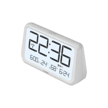 TIMESS Radio Movement Alarm Clock Unisex Two Tone One Touch Snooze Perpetual Calendar