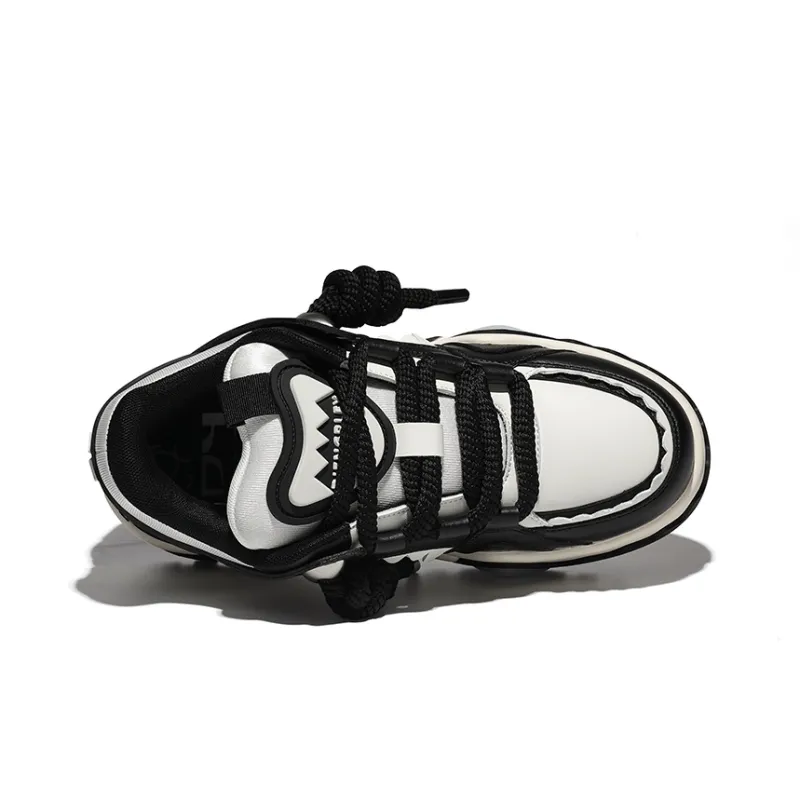 DY Red Eye Collection Puffy Shoes Unisex Black White-3