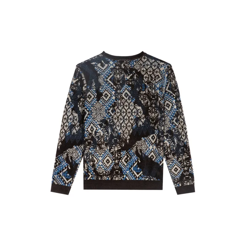 ANDREW MACKENZIE FW24 Knitwear Men's Black Orange-1