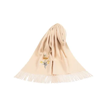 Shanghai Story 100% Sheep Wool Knit Scarves Women's 6 Colors Available For Selection