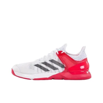 Adidas Adizero Ubersonic 2 Anti-Slip Wear-Resistant Low-Top Tennis Shoes Men's White