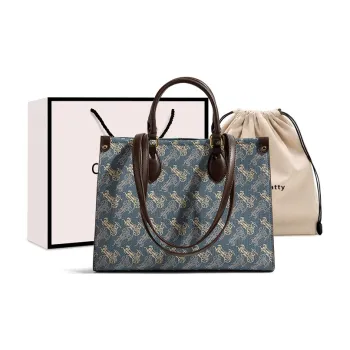 CentarlKatty Handbags Carriage Blue & Coffee