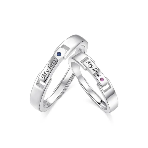 I Do&Co. 925 Sterling Silver Synthetic Cubic Zirconia Rings Unisex