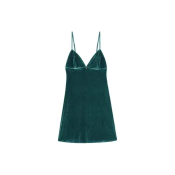 Victoria's Secret Nightgown Women's Velour Green