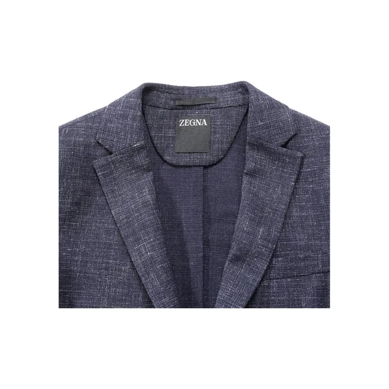 Zegna FW24 Casual Suit Business Suit Men's Mixed Blue-2