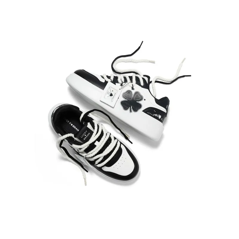 LUCKY BRAND Wear resistant, Lightweight, Breathable, And Non slip. Low Top Skateboard Shoes Unisex-23