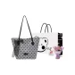 Light Gray+Exclusive Shopping Bag+Greeting Card+Dried Flower