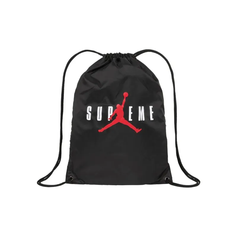 Supreme Jordan Collaboration Polyester Backpack Regular Unisex Black-1