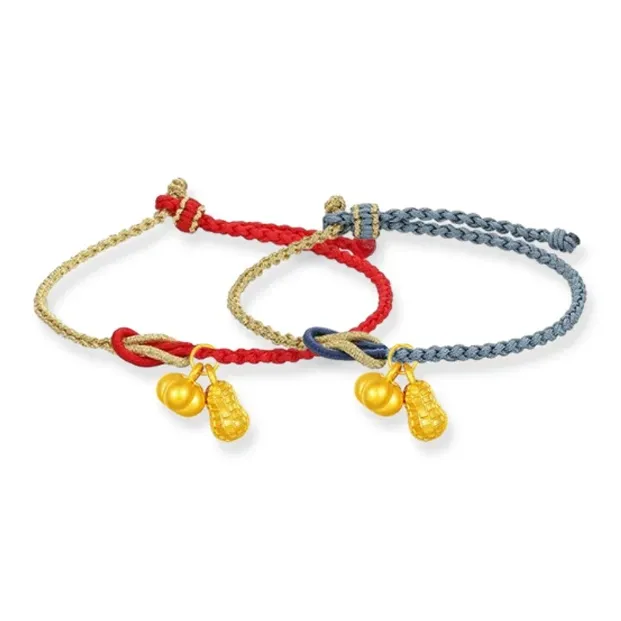 Old Qingyun Silver Building Gold Bracelet Unisex-6