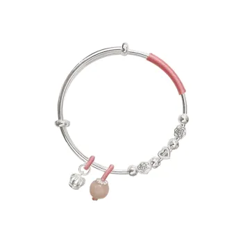 DVNRR S 999 Fine Silver Sterling Silver Bracelets Women's Gift Box Set
