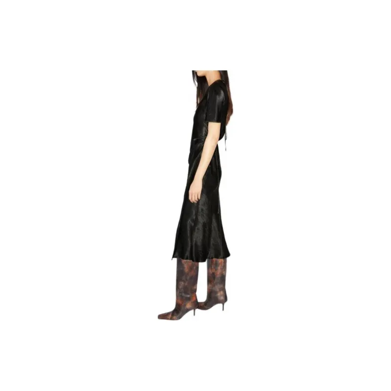 Acne Studios Crewneck Short Sleeved Midi Dress-2