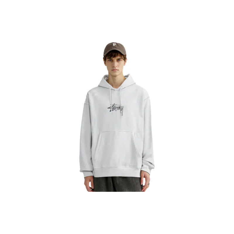 Stussy Stock Logo Applique Hoodie-12